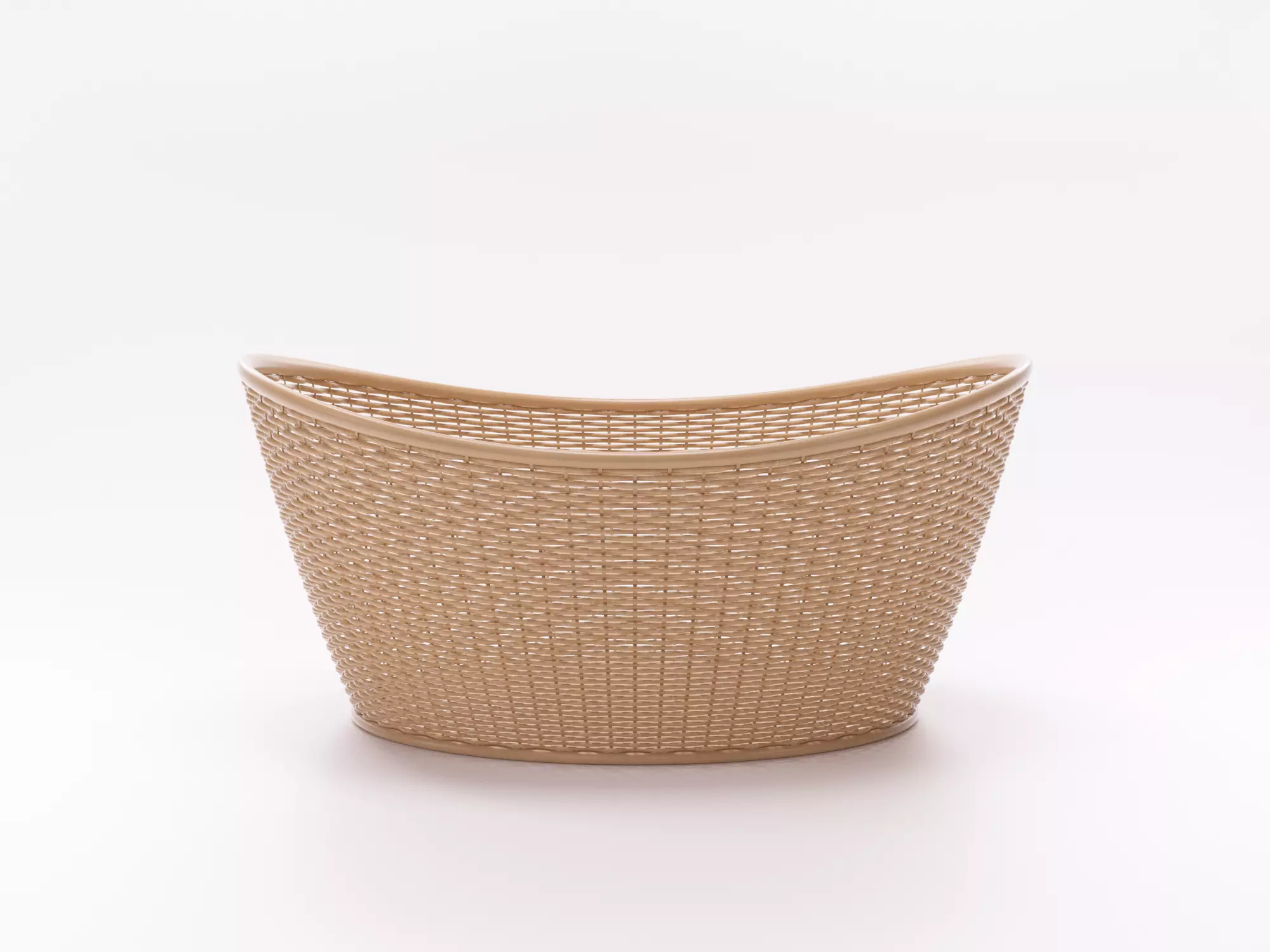Bamboo Woven Basket set 3D model_15