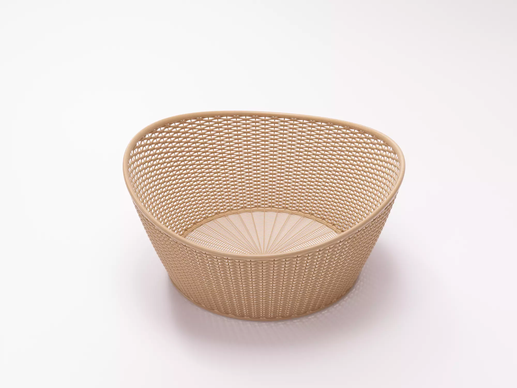 Bamboo Woven Basket set 3D model_16