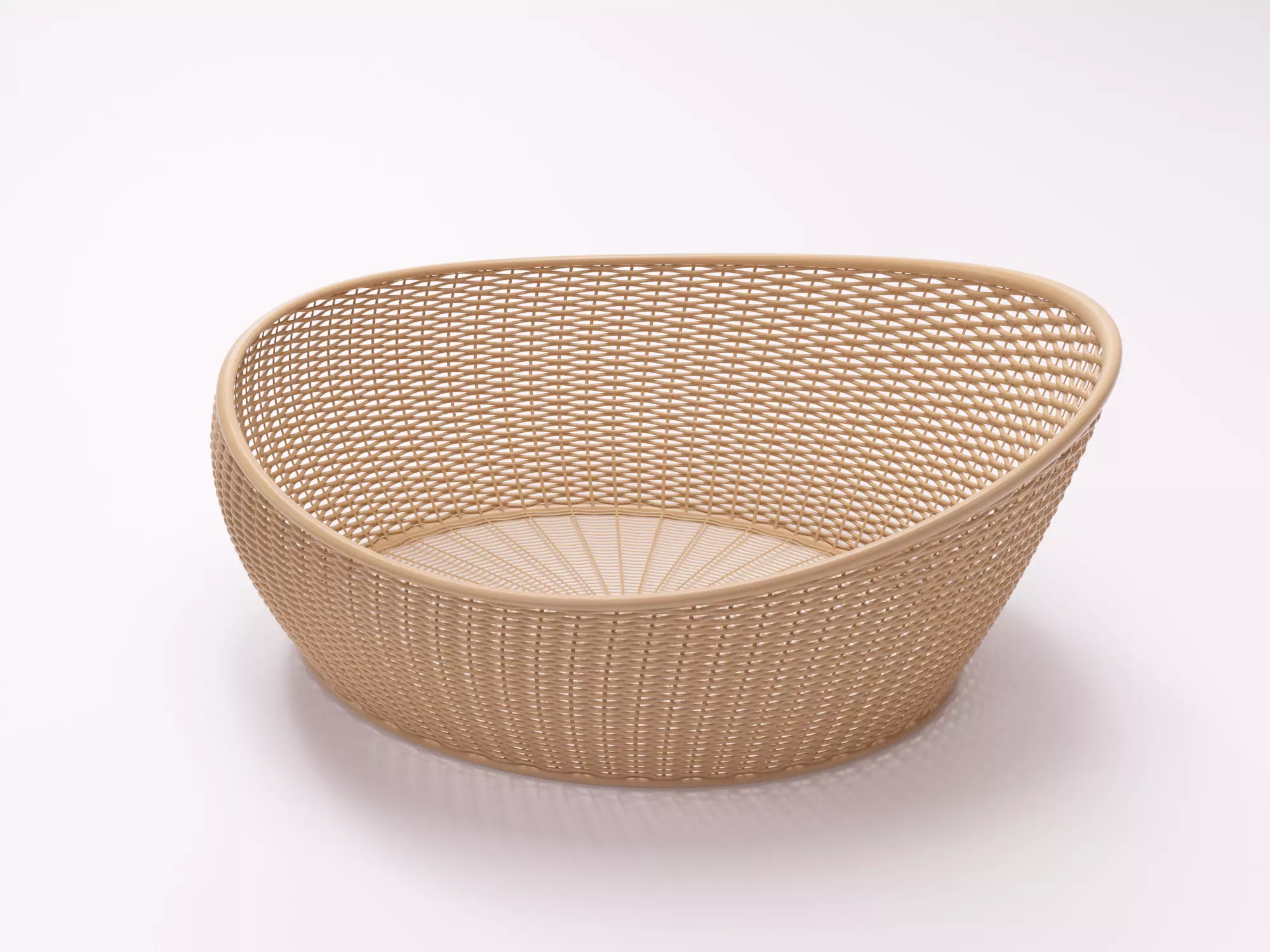 Bamboo Woven Basket set 3D model_19