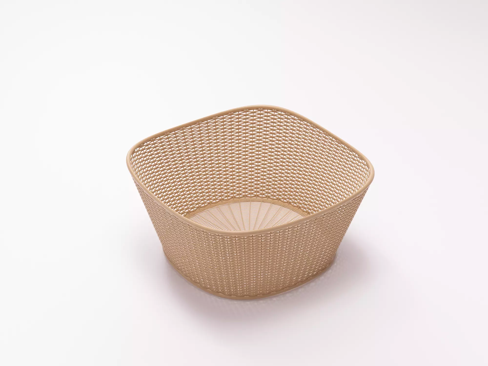 Bamboo Woven Basket set 3D model_18