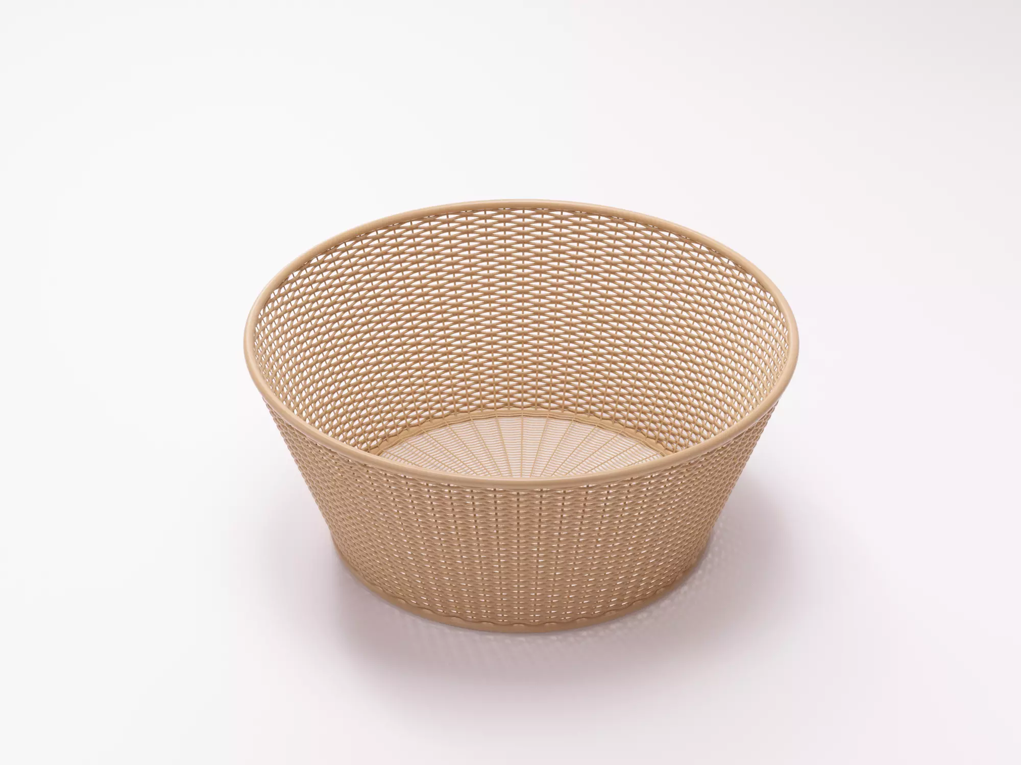 Bamboo Woven Basket set 3D model_12