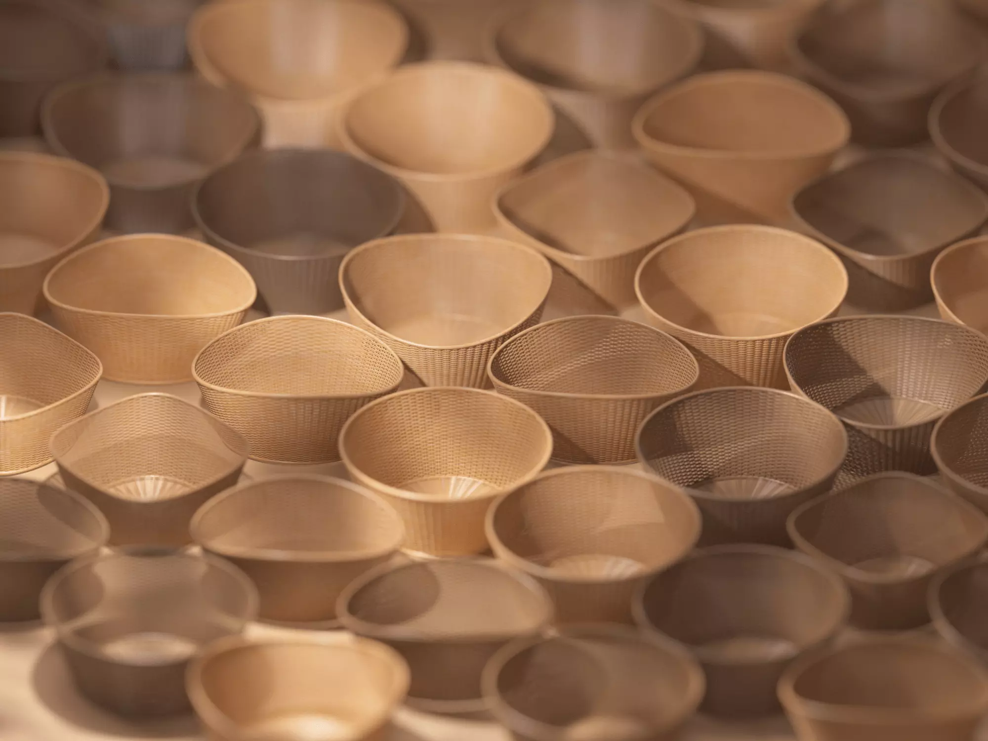 Bamboo Woven Basket set 3D model_2