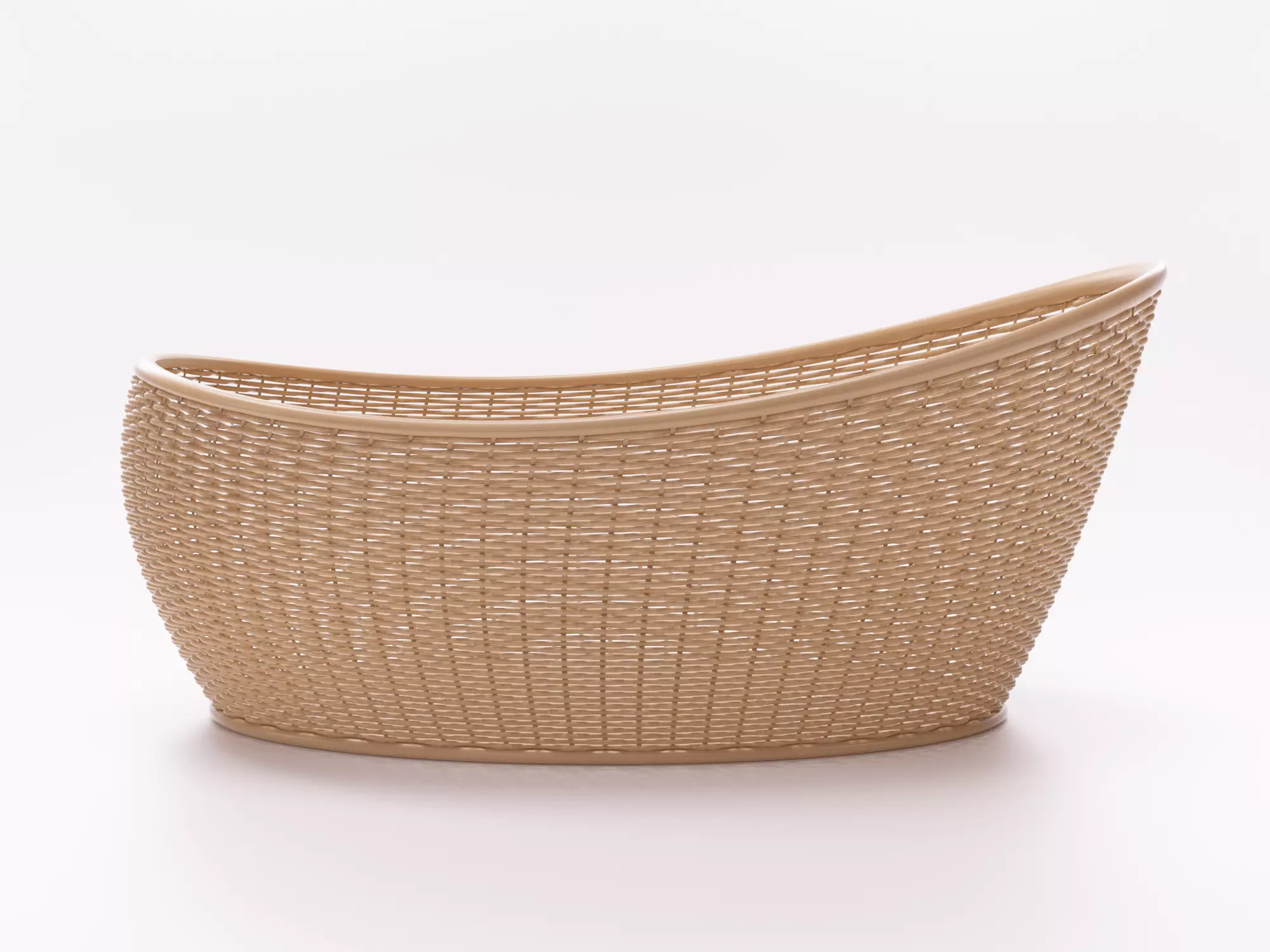 Bamboo Woven Basket set 3D model_13