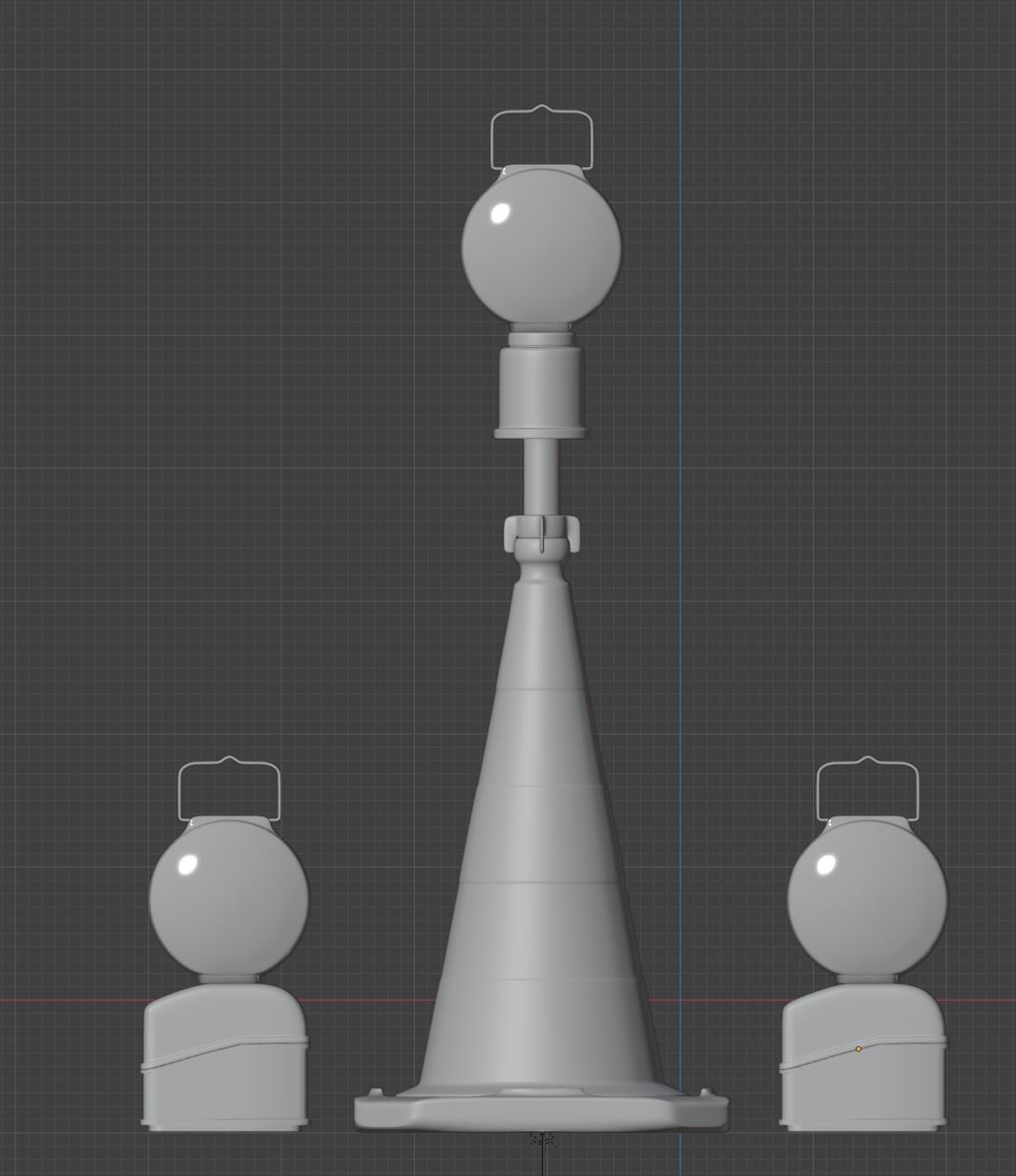 Fuehrungslichtanlage und Leitkegel Pack Polizei 3D model_2