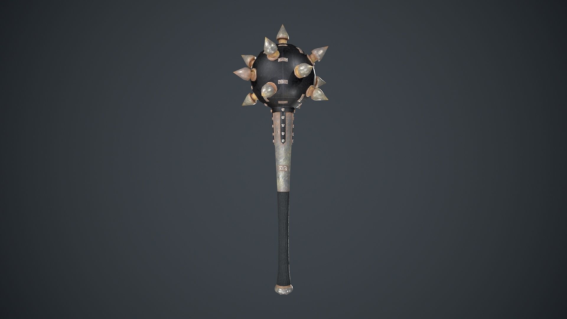 GameReady Melee Weapon Pack - 12 Mesh Low Poly High Quality Low-poly 3D model_12