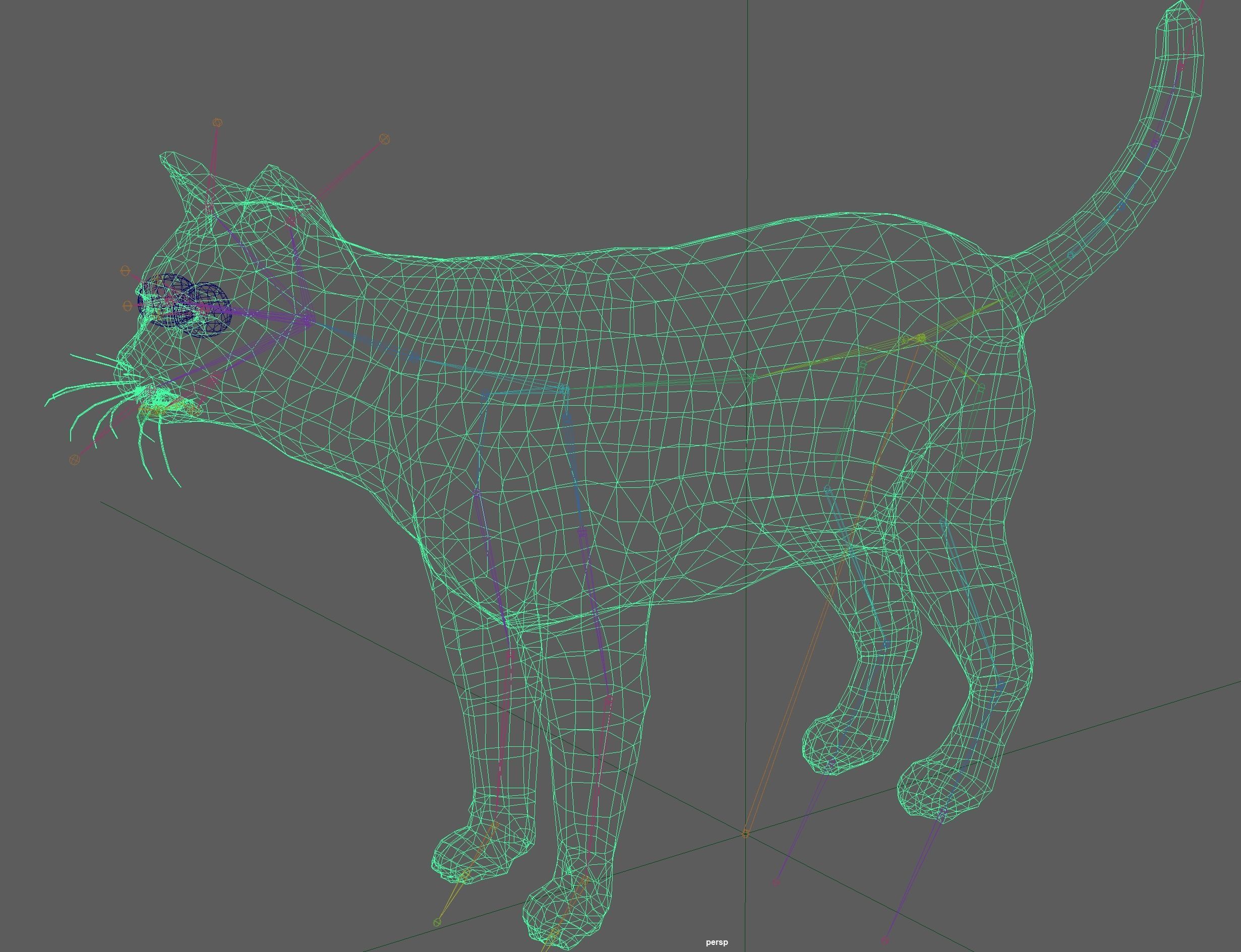 Orange Cat 3D model_12