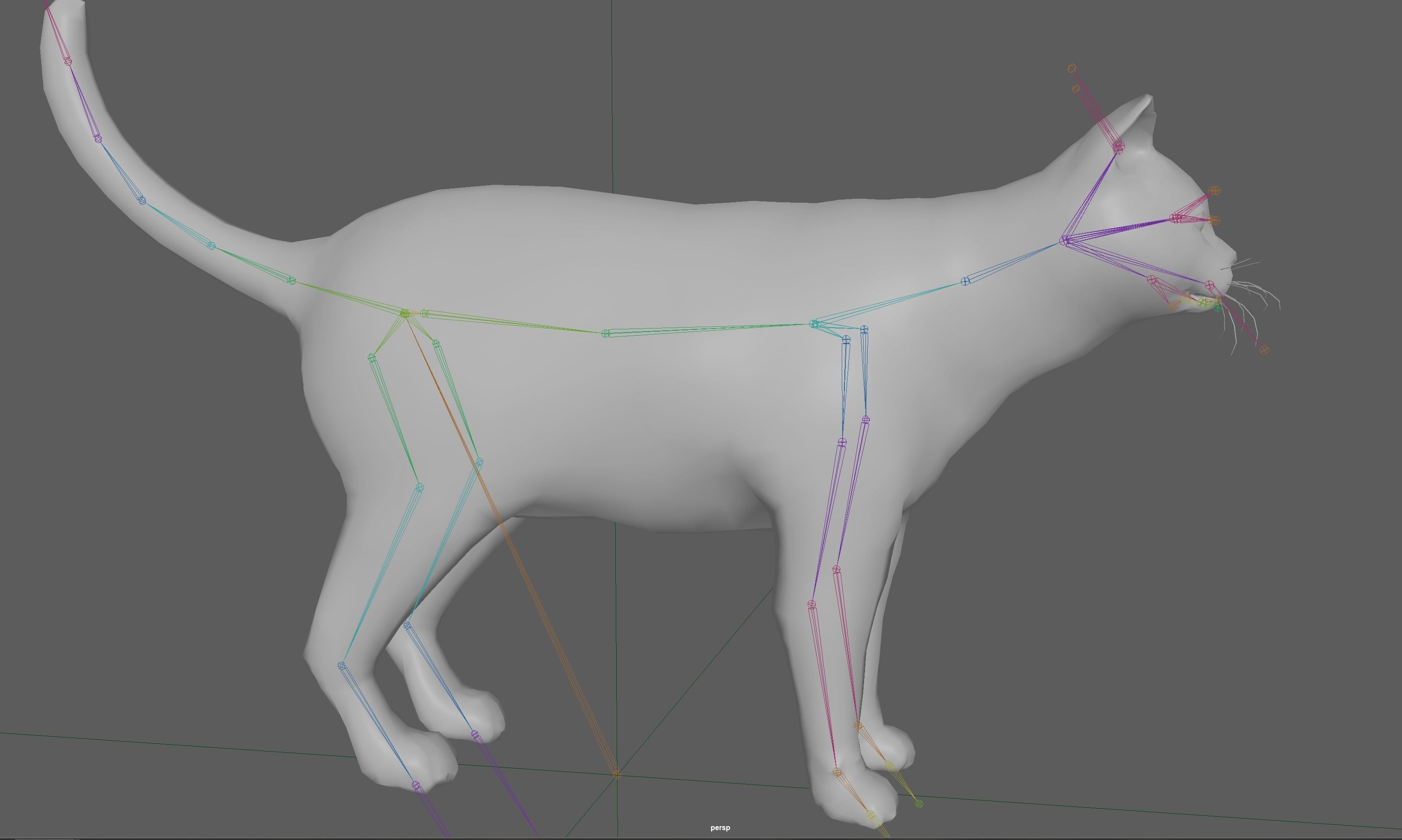 Orange Cat 3D model_9