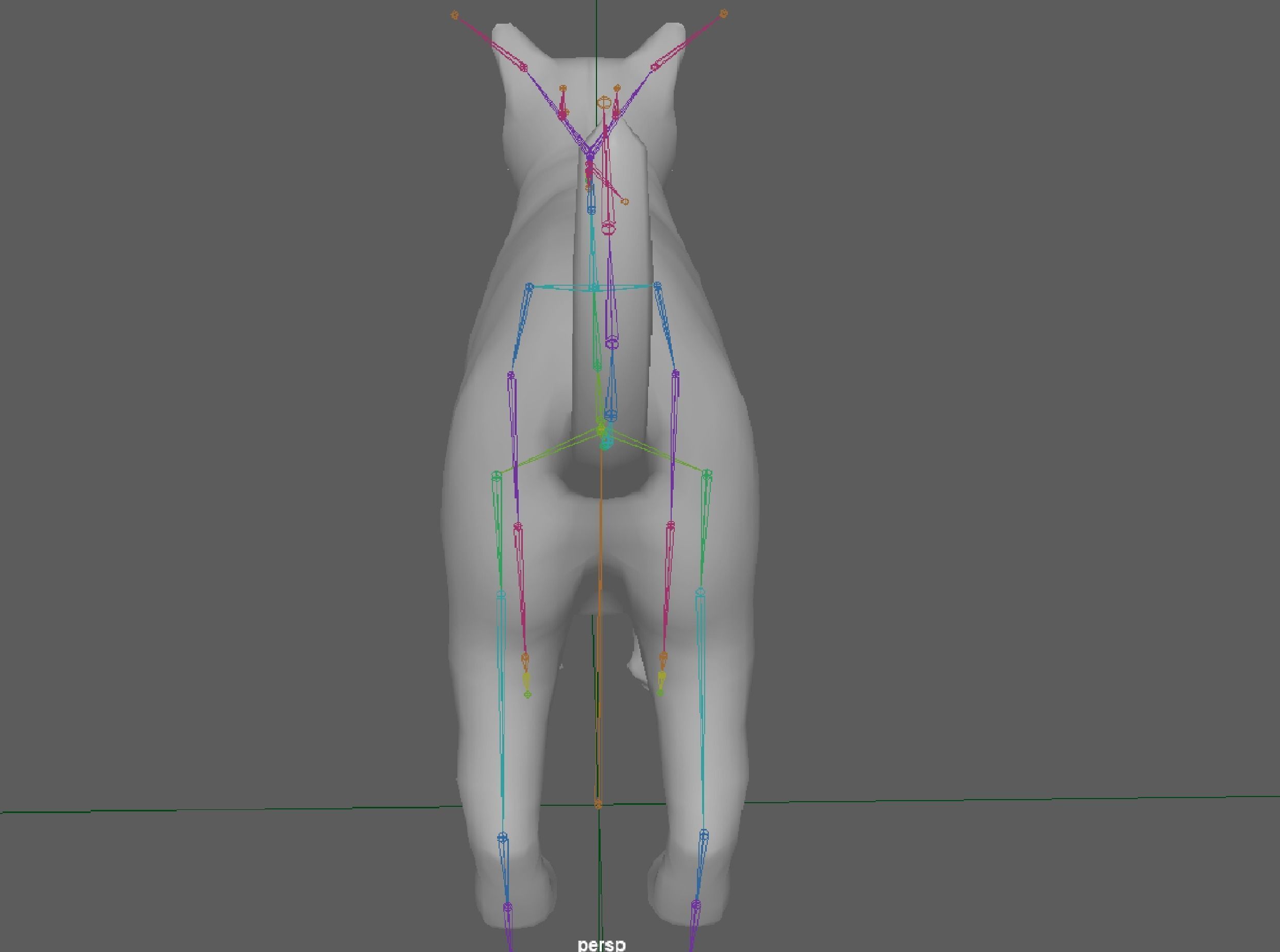 Orange Cat 3D model_8