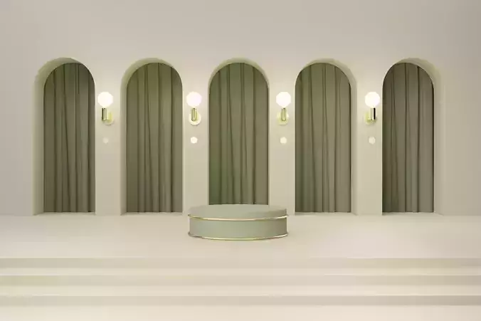 Luxury podium for product presentation