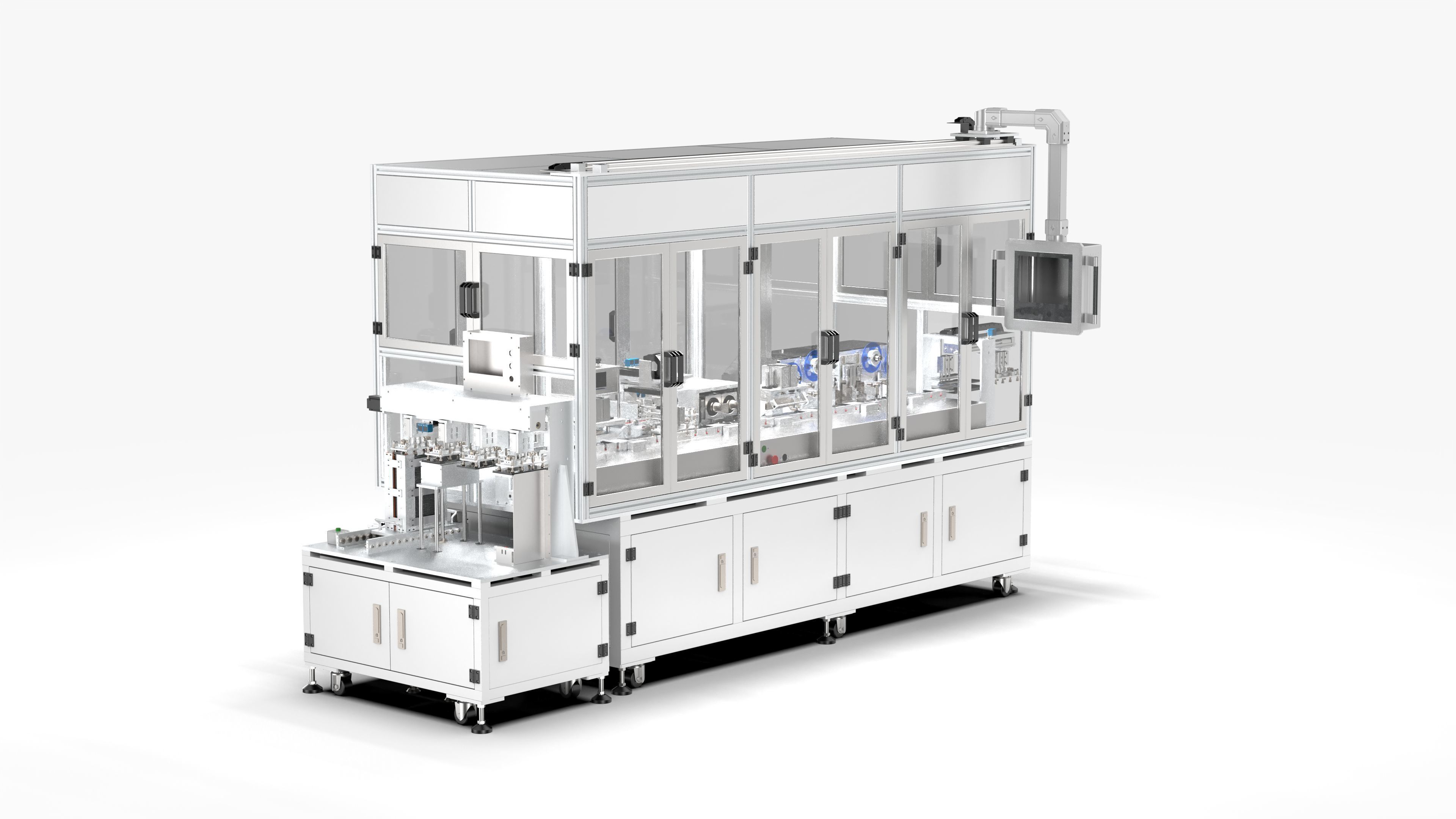 Automatic Soft Pack Battery Welding Line 3D model_1