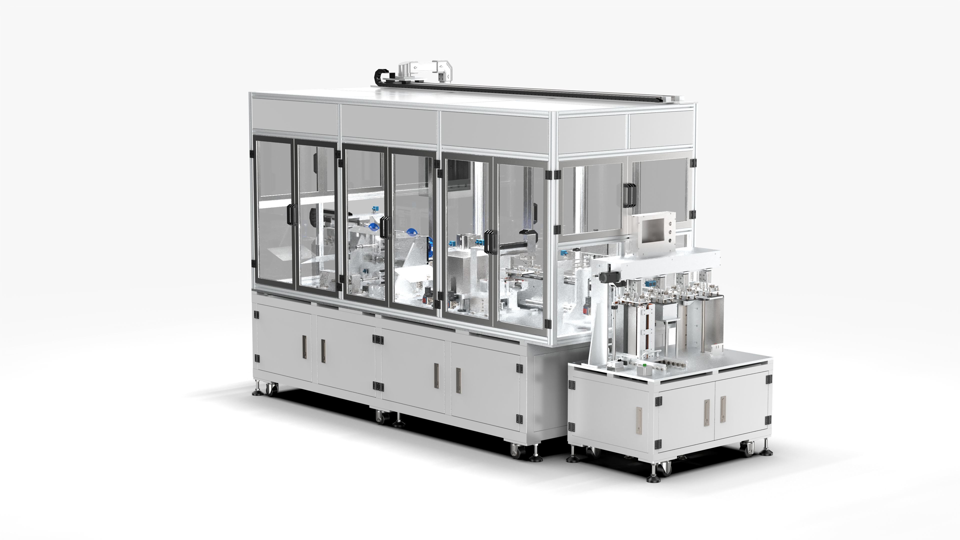 Automatic Soft Pack Battery Welding Line 3D model_4