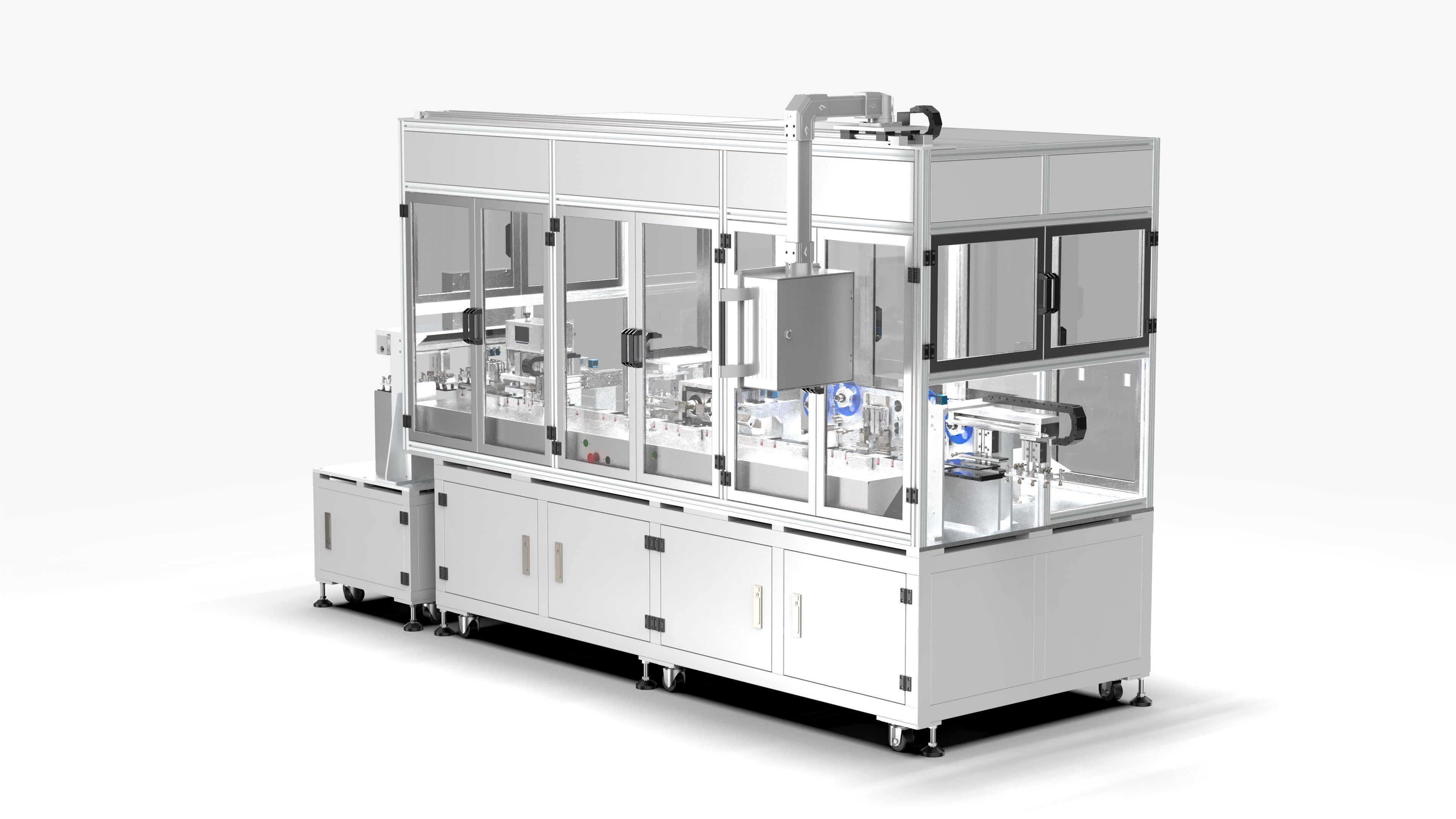 Automatic Soft Pack Battery Welding Line 3D model_2