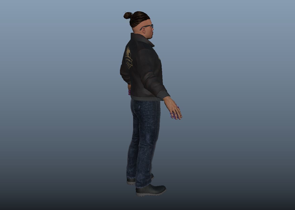 Game Ready Character - 1 Low-poly 3D model_3