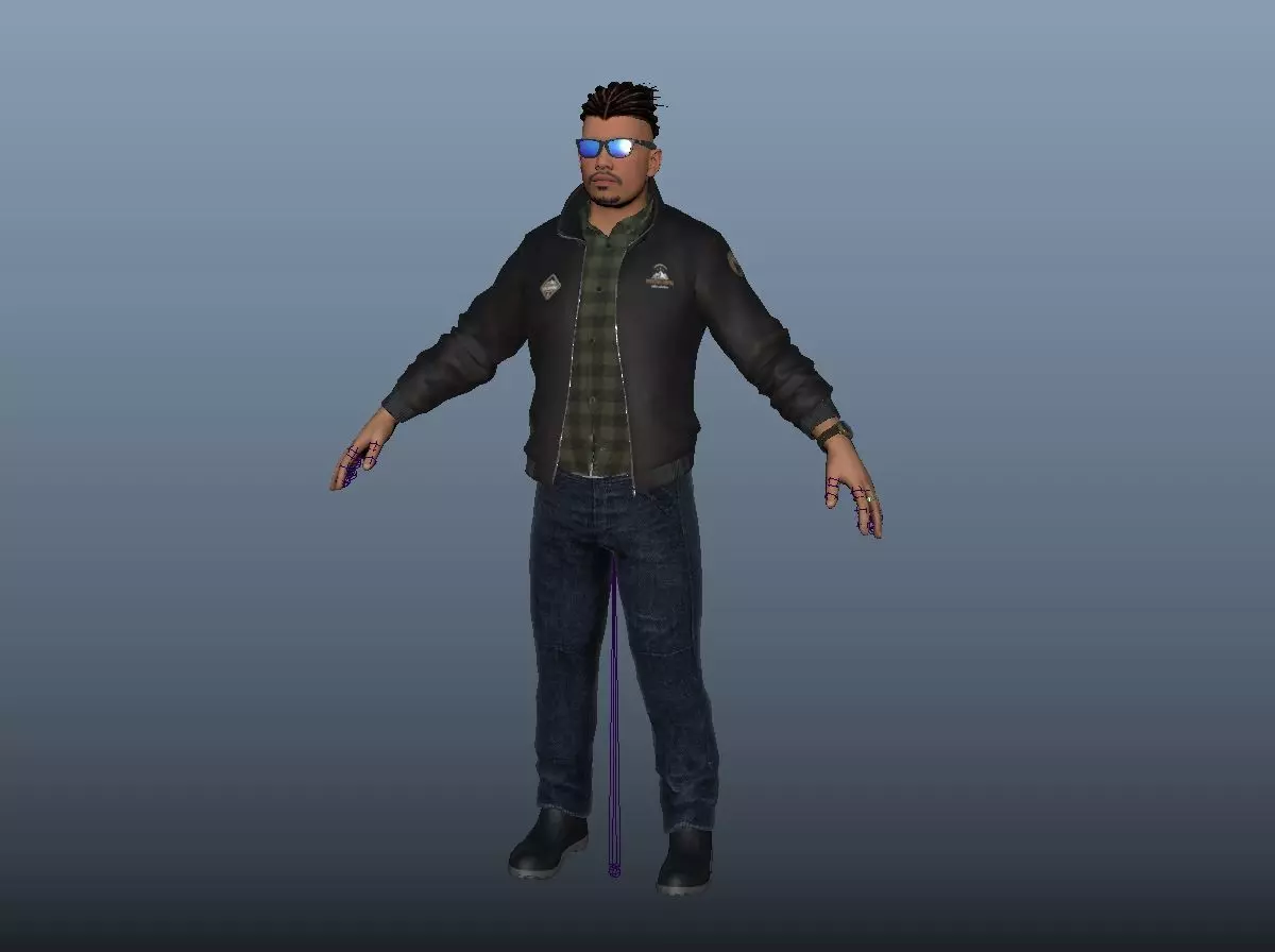 Game Ready Character - 1 Low-poly 3D model_0