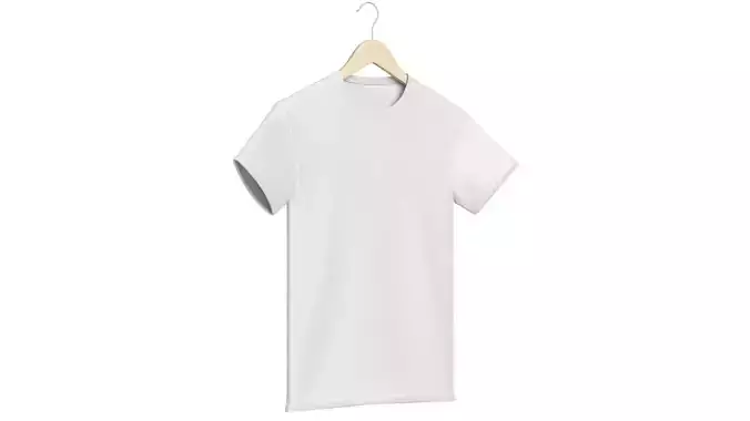 Crew Neck T-Shirt Hanging on Hanger For Men