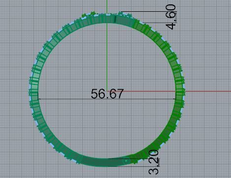 Emerald Diamond Bracelet 4764 3D print model_5