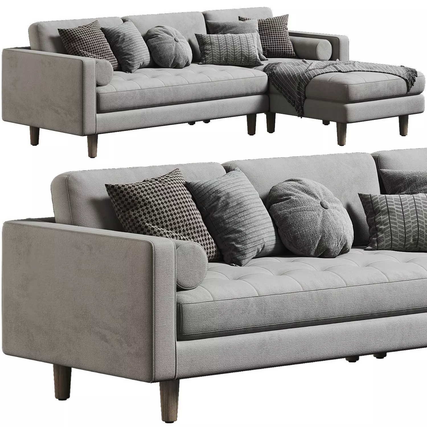 Article Sven Chaise Longue Sofa 3D model
