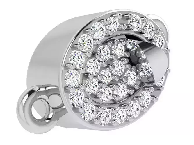 Oval Diamond Pendant 4766