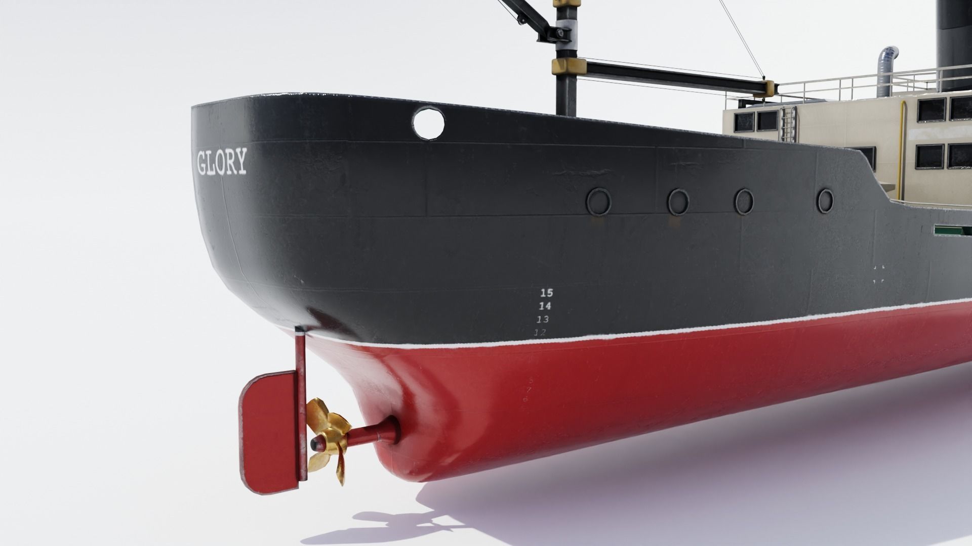 Exploration Ship 4K Textures Low-poly 3D model_14