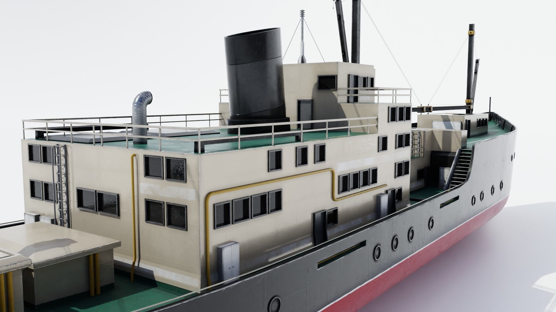 Exploration Ship 4K Textures Low-poly 3D model_11