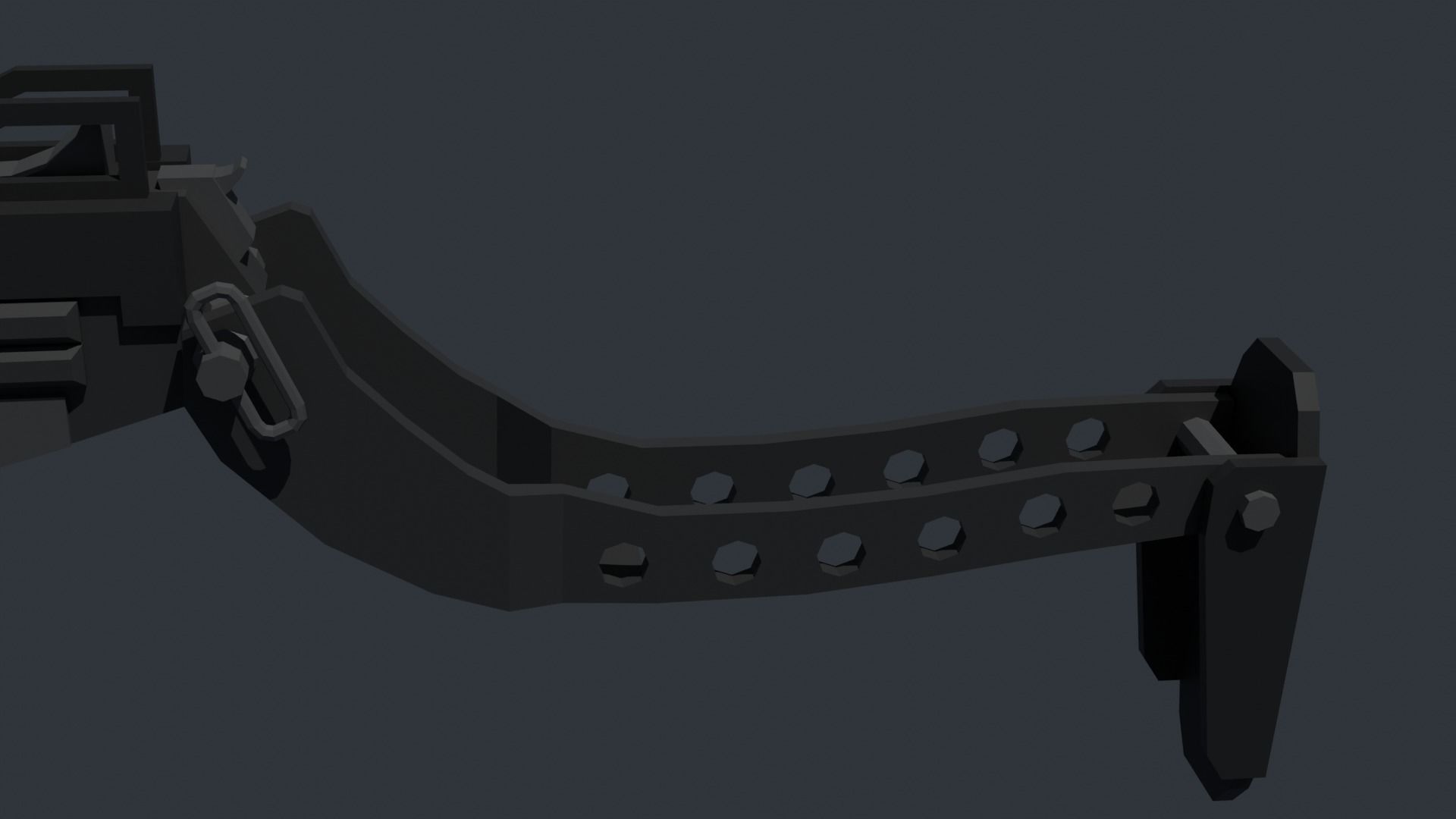 MAG-7 lowpoly shotgun Low-poly 3D model_7