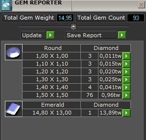 Octagonal Halo Sapphire Pendant 4769 3D print model_8