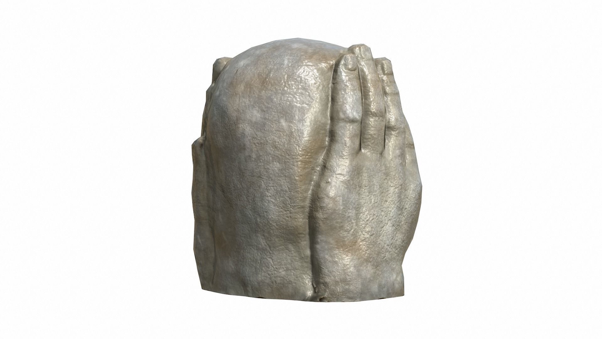 Statue Low Poly 012 Low-poly 3D model_3