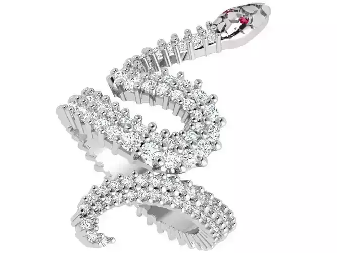 Snake Diamond Ring 4770