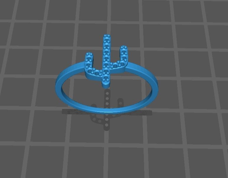 Ring Anel Cacto A1033 3D print model_7