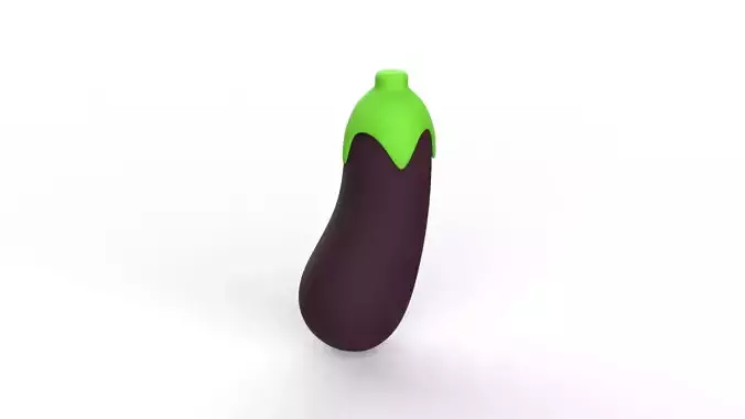 Eggplant Fruit v001  Low-poly 3D model