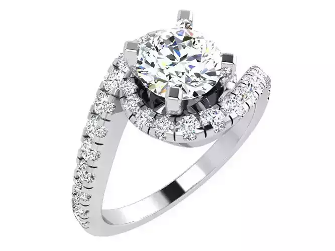 Round Diamond Tension Ring 4778