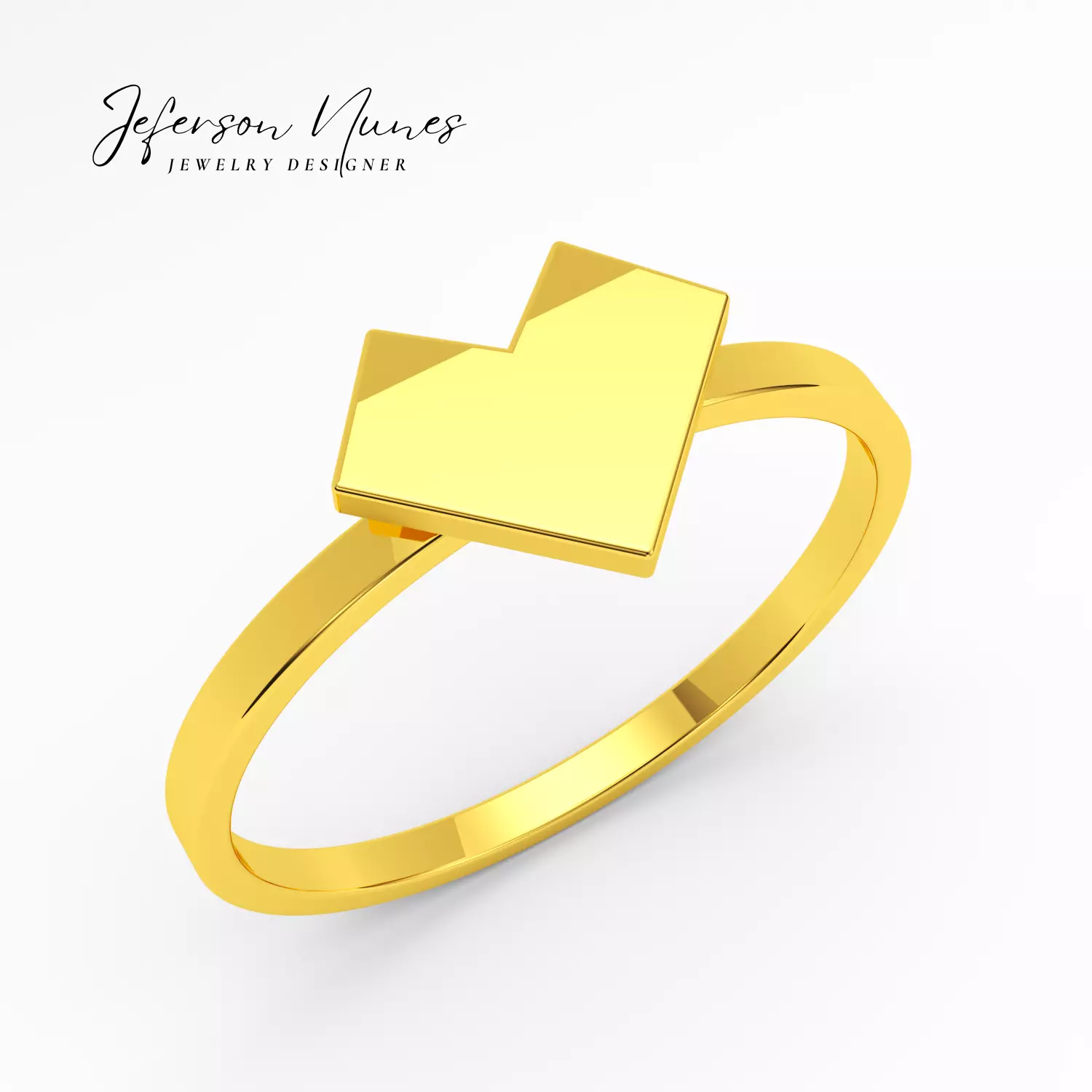 Anel Coracao A1034 3D print model_0