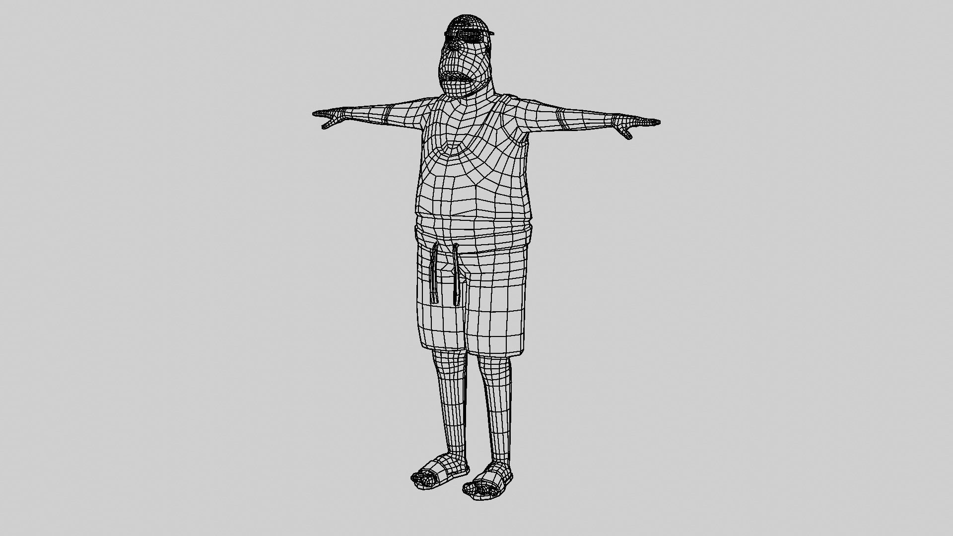 Doug - Rigged Animated Looney Character Low-poly 3D model_6