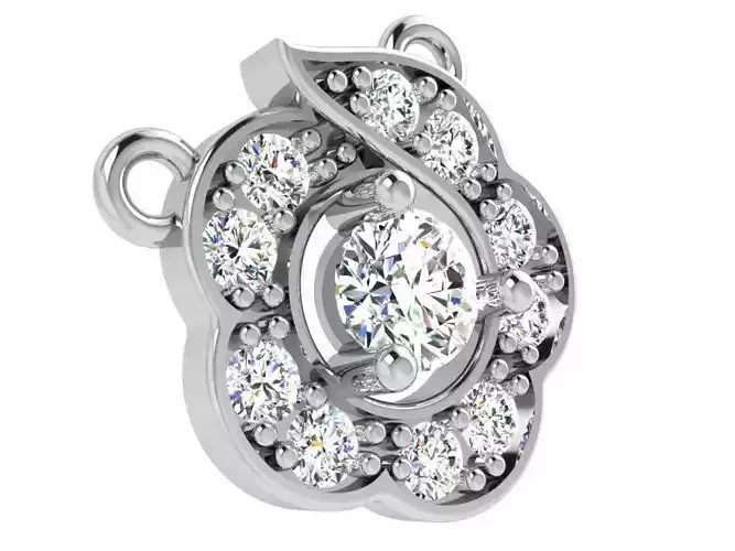 Floral Halo Pendant 4785
