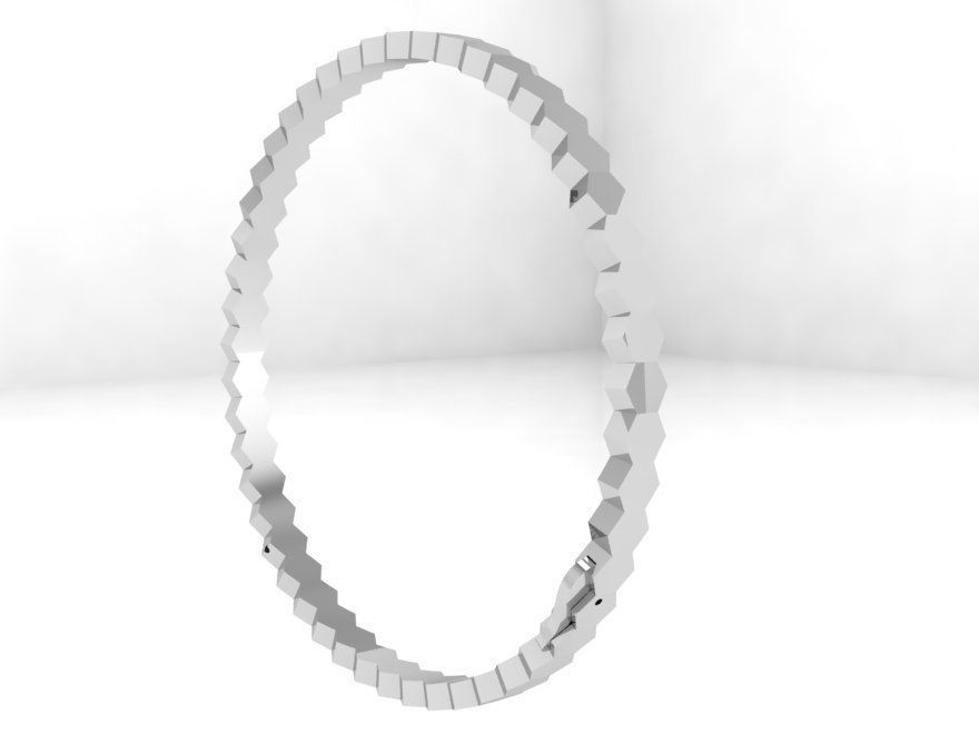 Hexagonal Bracelet 4789 3D print model_3