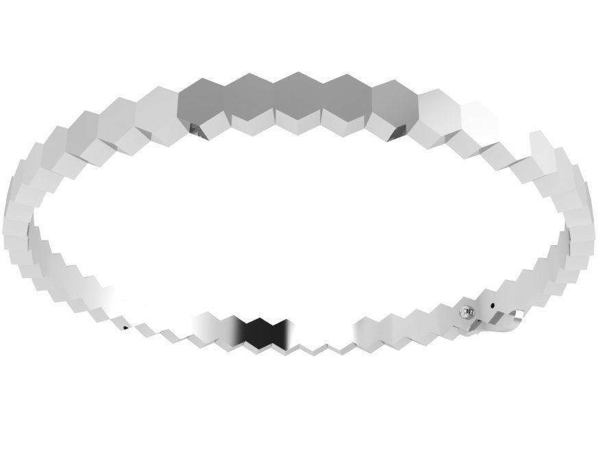 Hexagonal Bracelet 4789 3D print model_2
