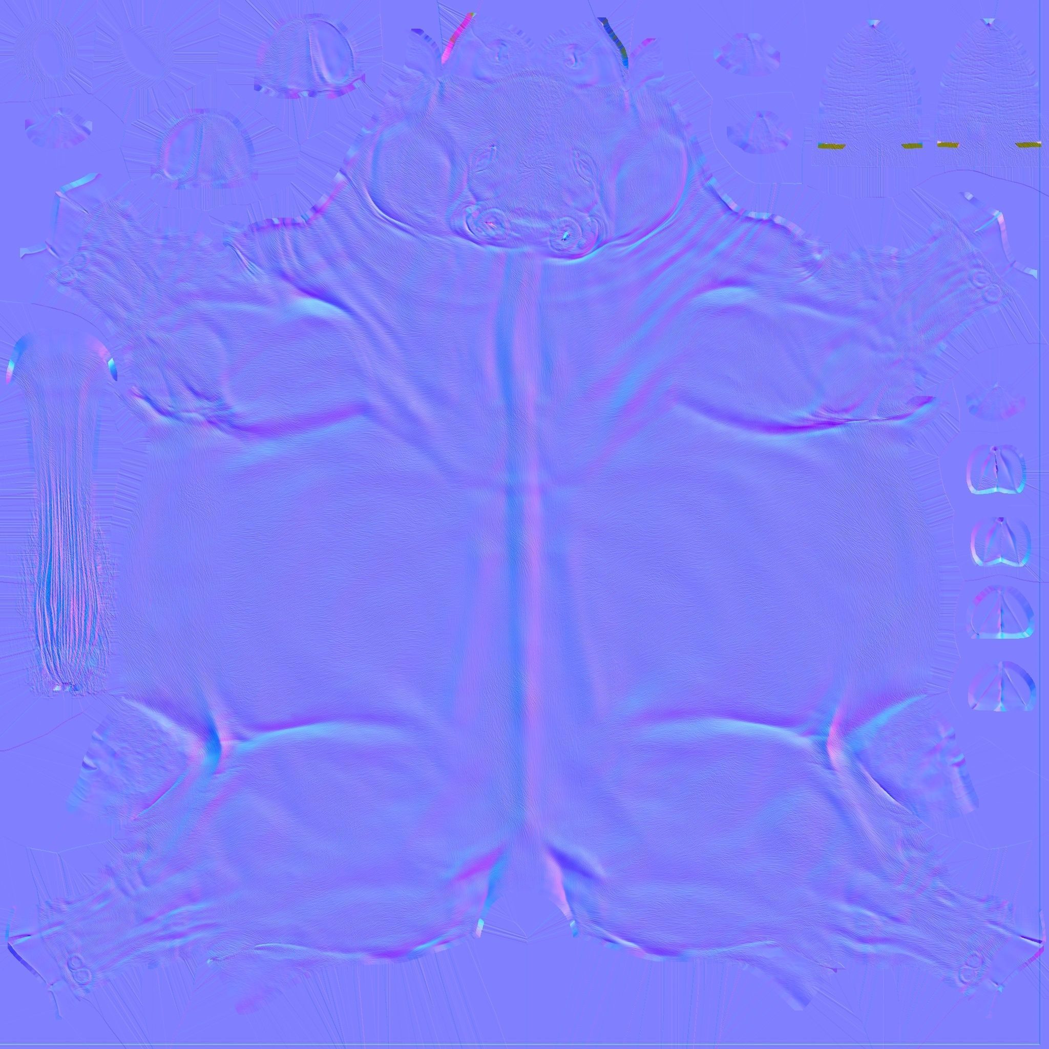 cow 3d model with realistic texture Low-poly 3D model_19