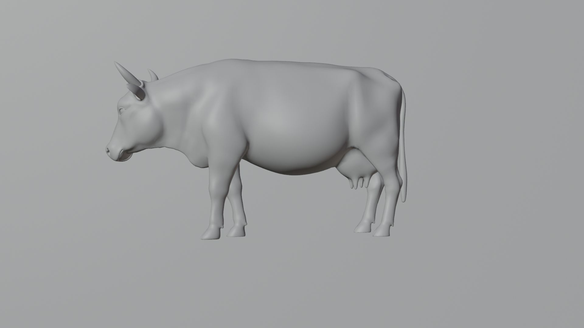 cow 3d model with realistic texture Low-poly 3D model_14