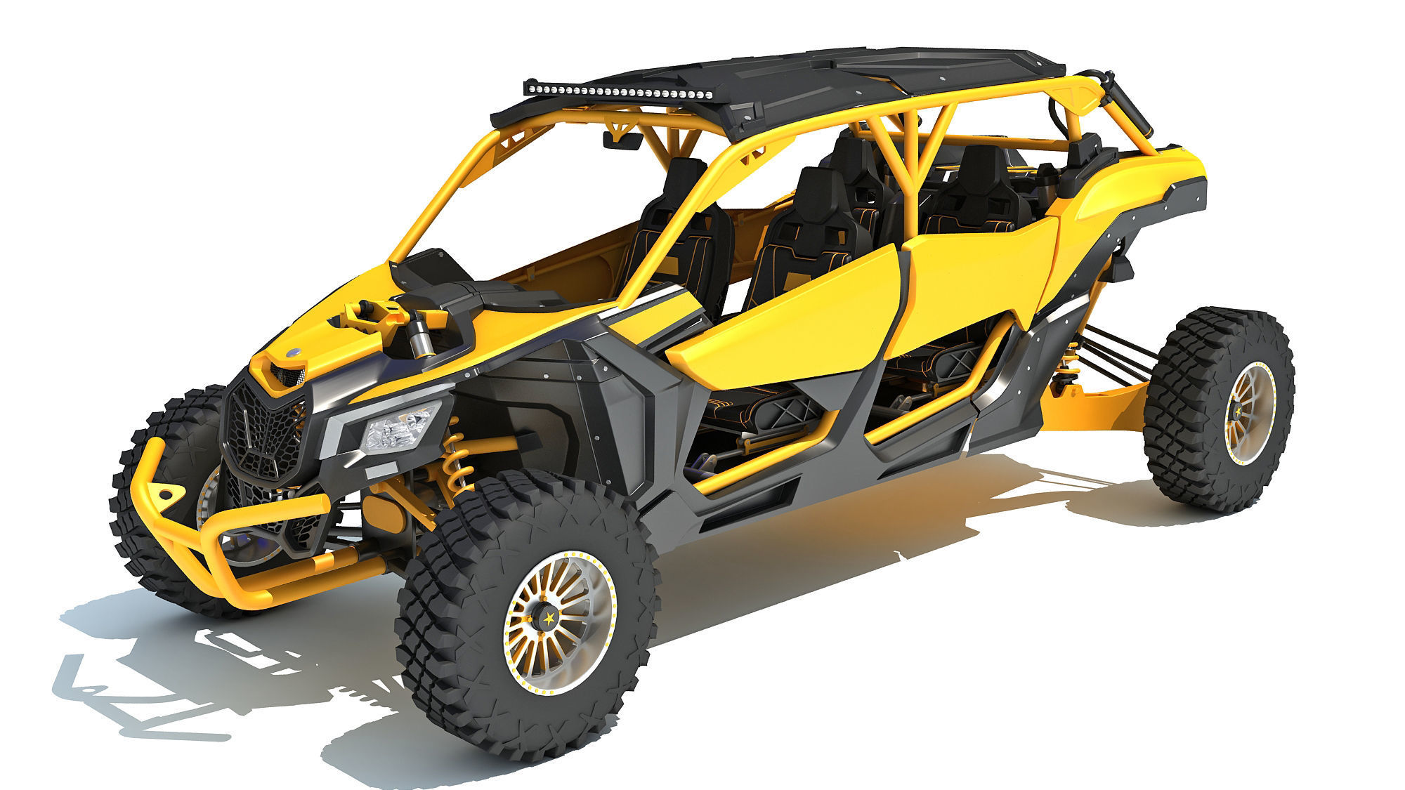 ATV Four Wheeler Buggy 3D model_8