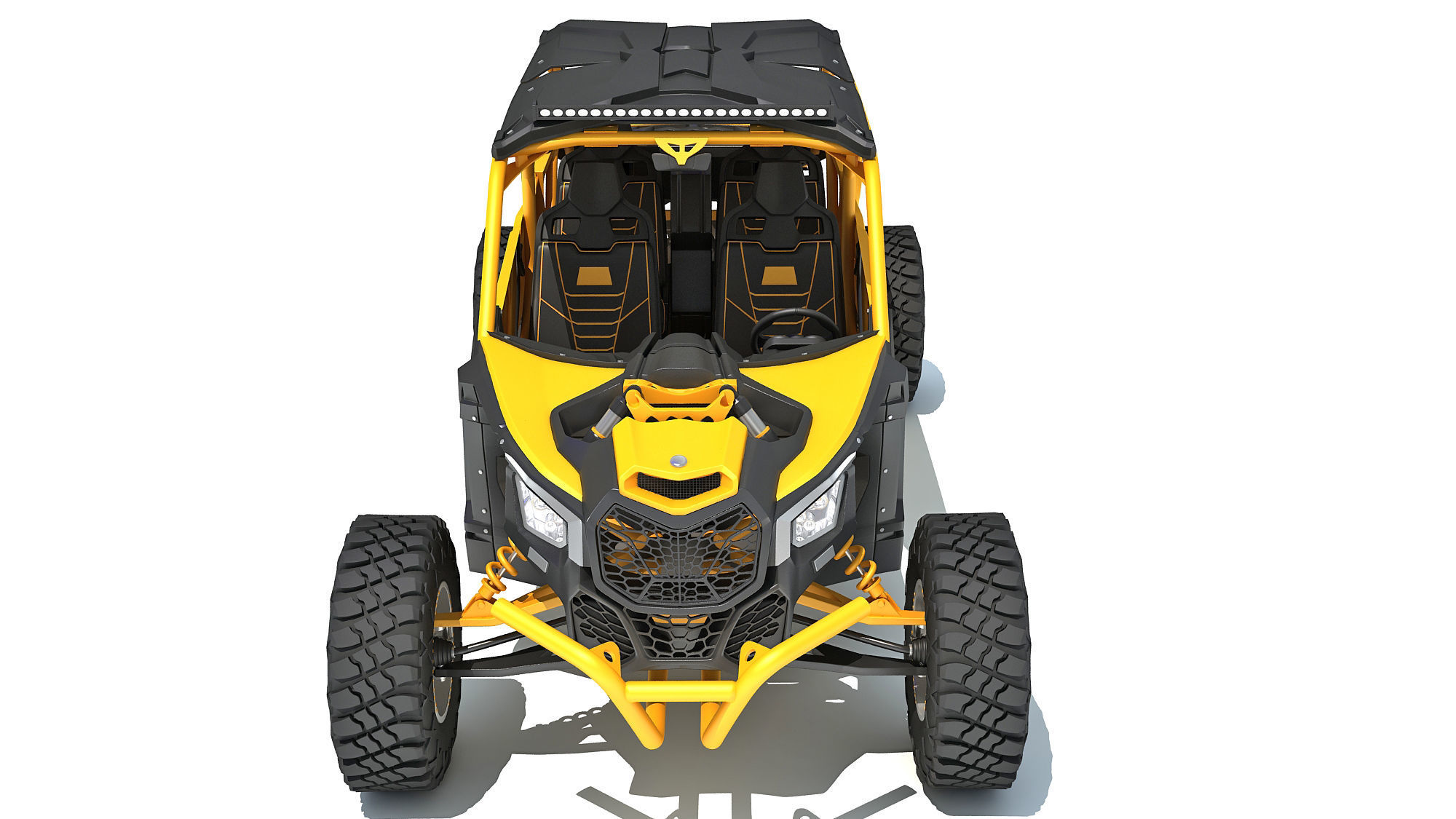 ATV Four Wheeler Buggy 3D model_11