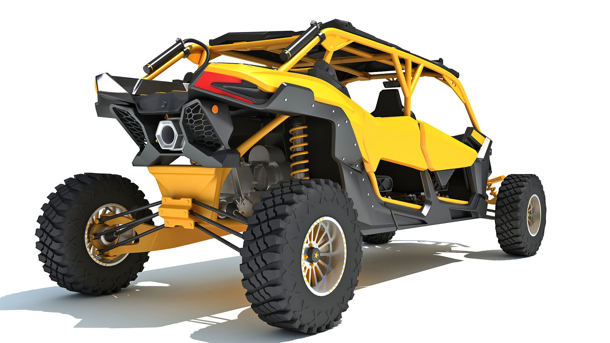 ATV Four Wheeler Buggy 3D model_5