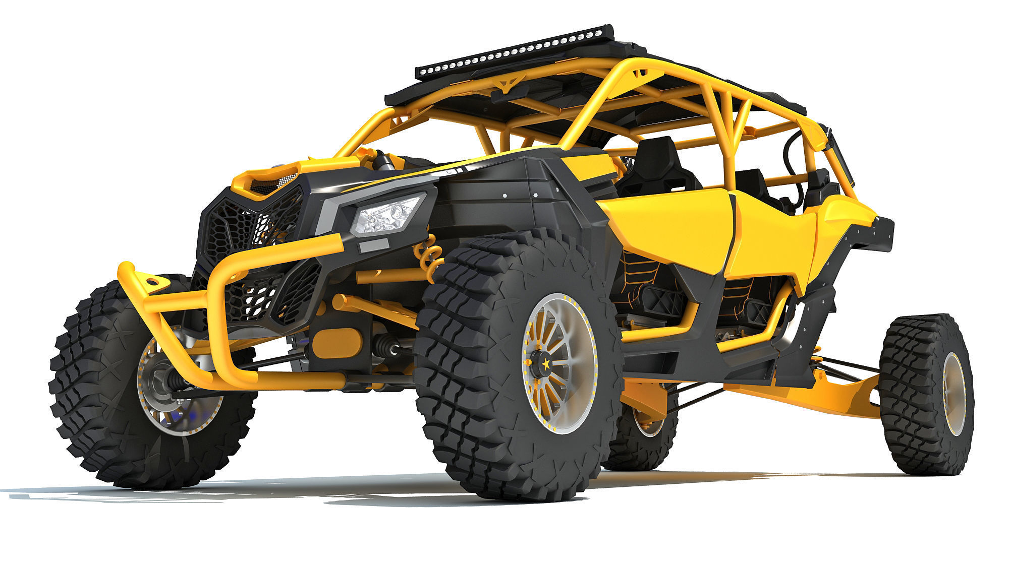 ATV Four Wheeler Buggy 3D model_13