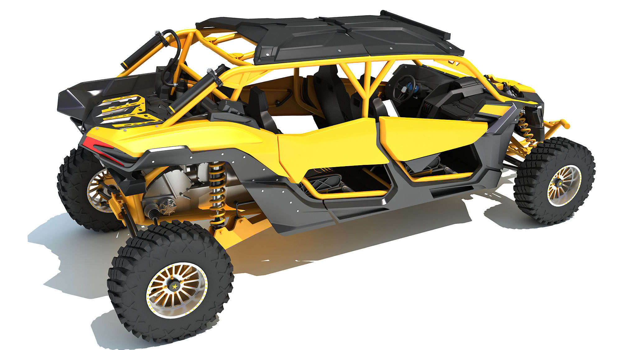 ATV Four Wheeler Buggy 3D model_6