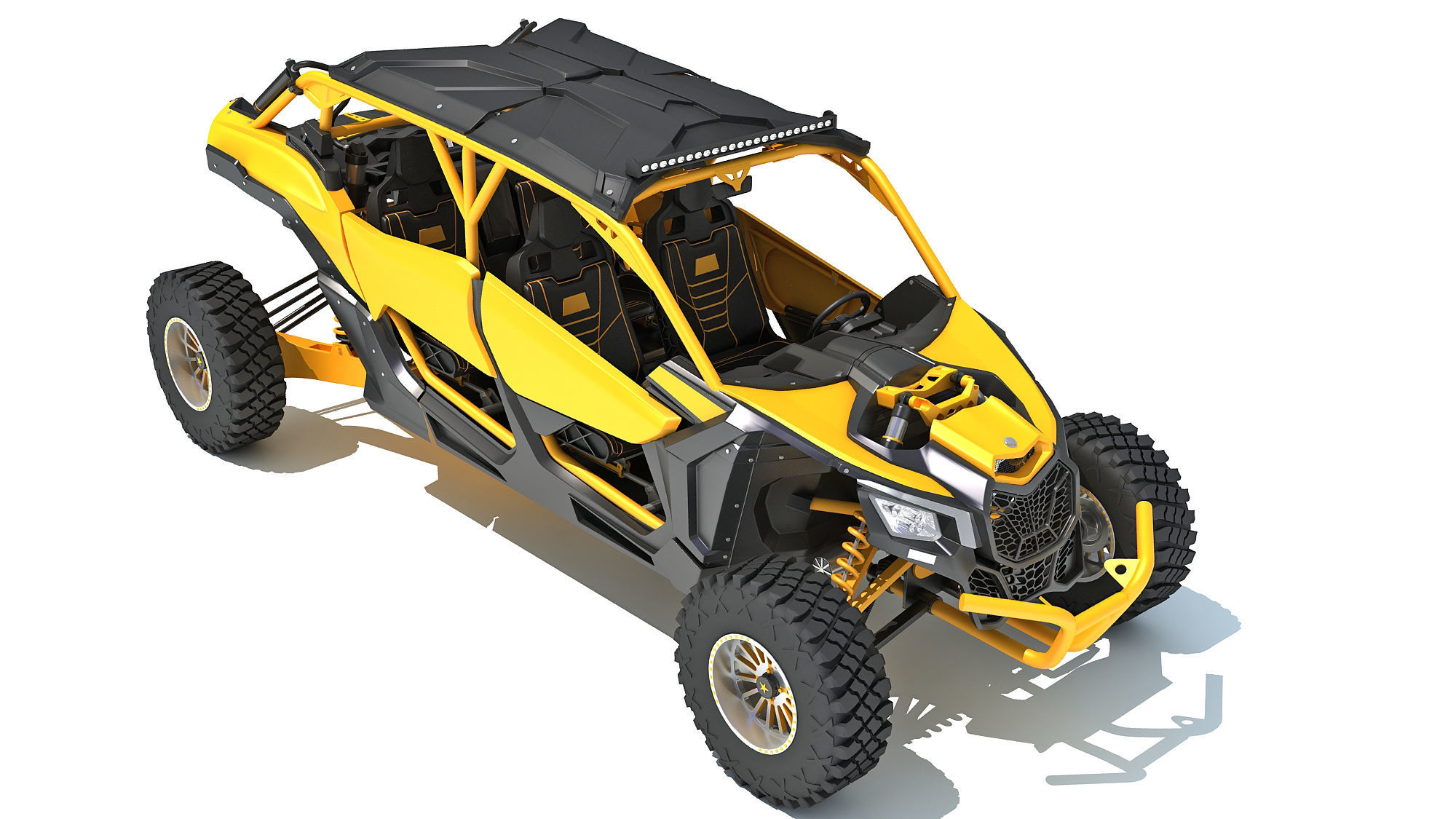 ATV Four Wheeler Buggy 3D model_10