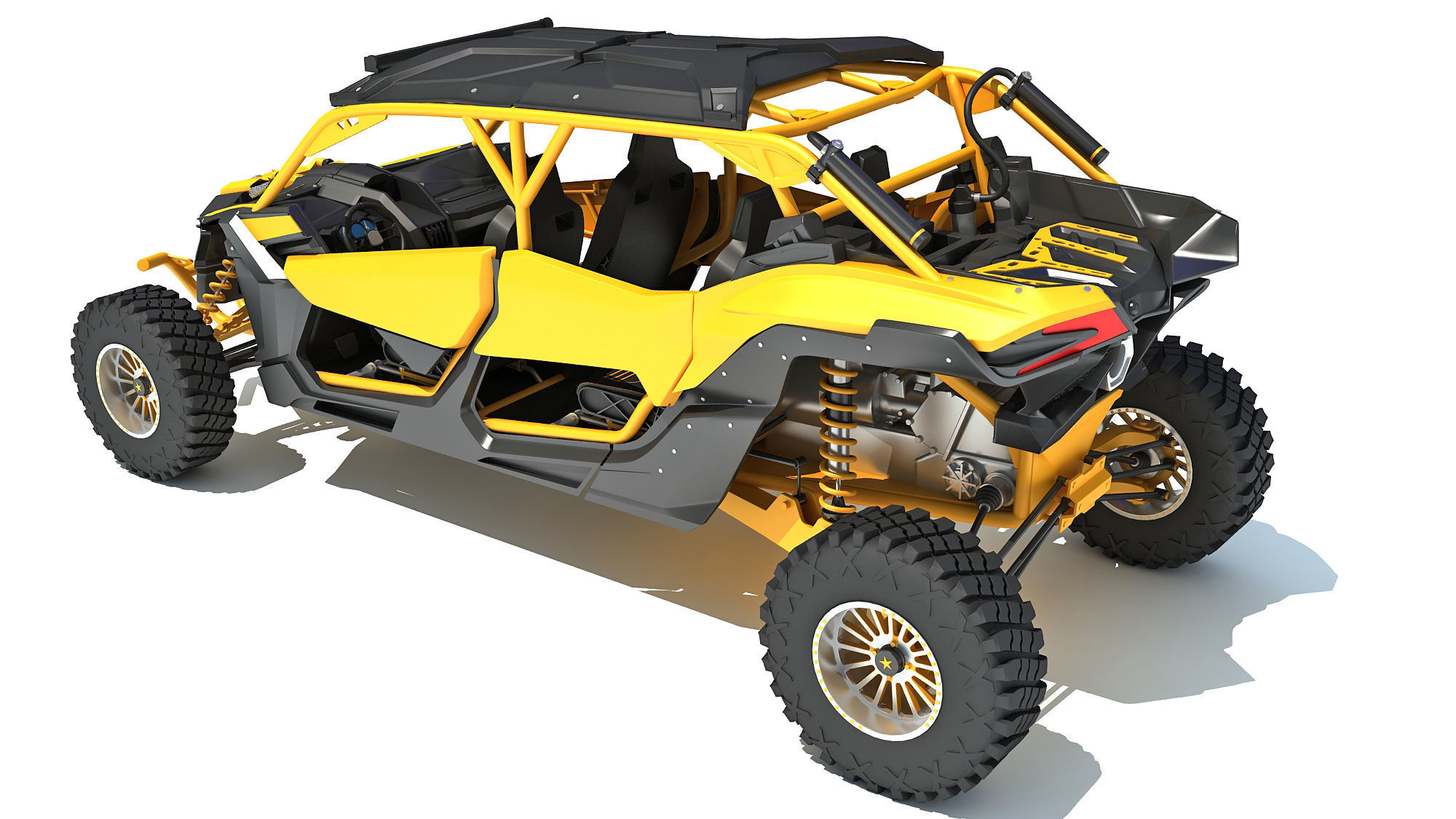 ATV Four Wheeler Buggy 3D model_3
