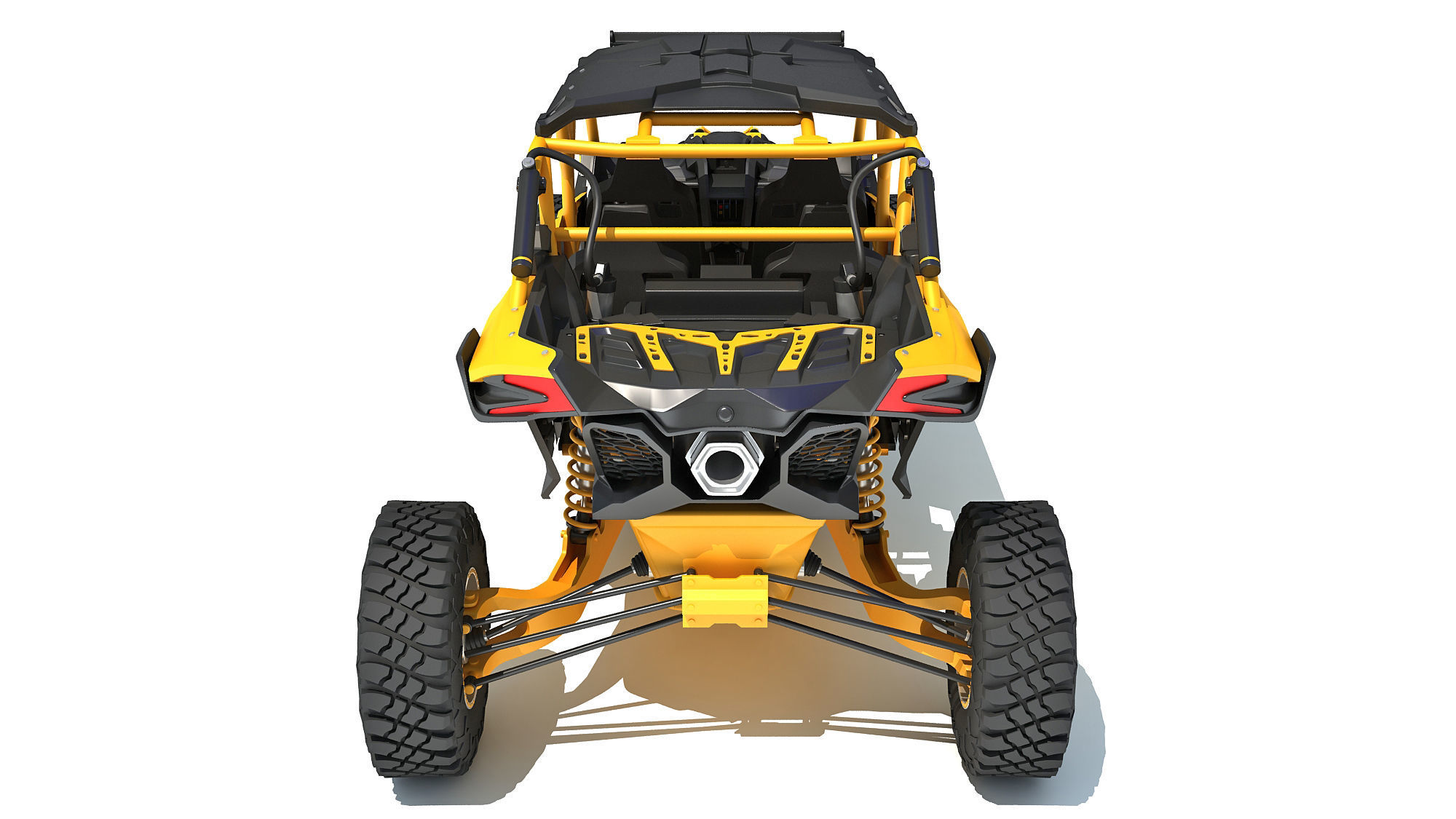 ATV Four Wheeler Buggy 3D model_4