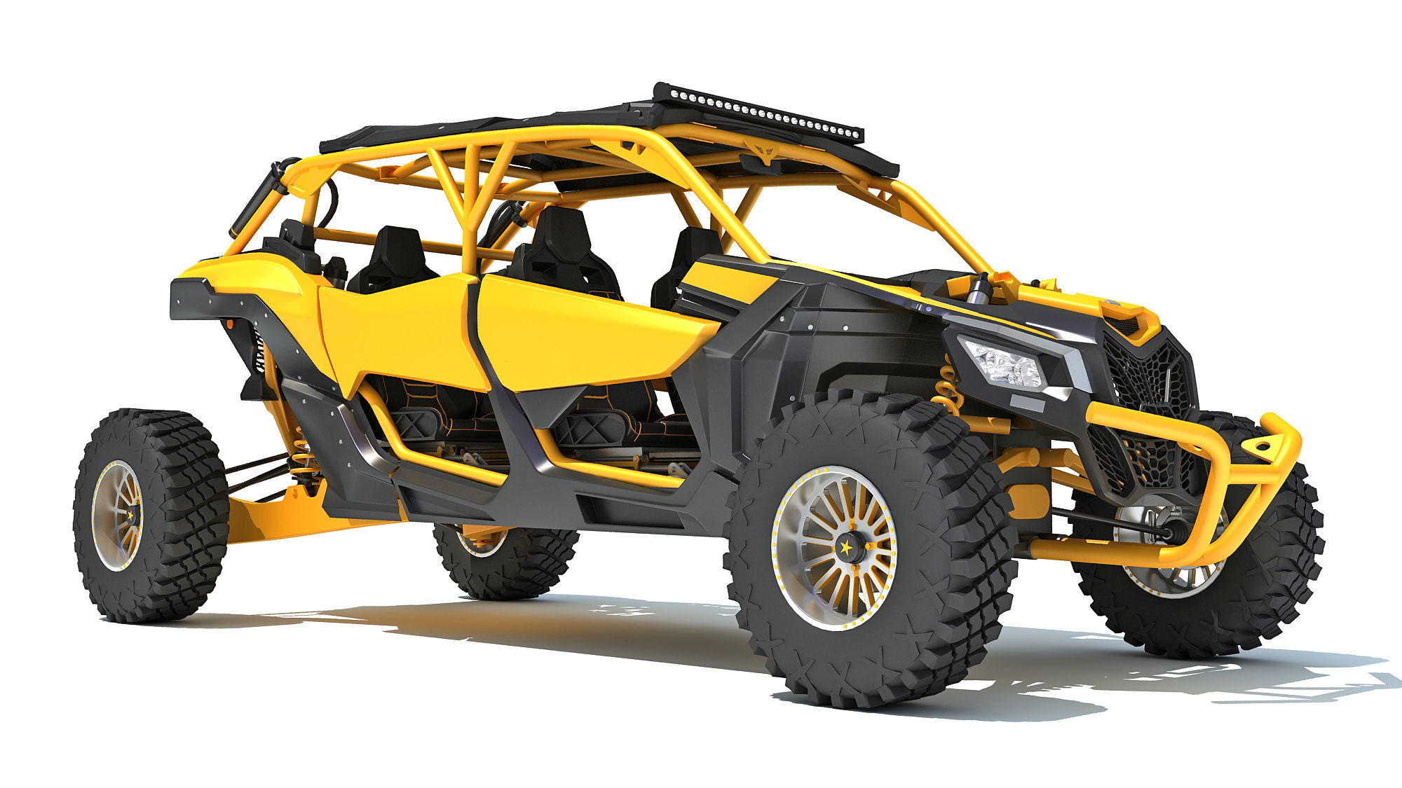 ATV Four Wheeler Buggy 3D model_9