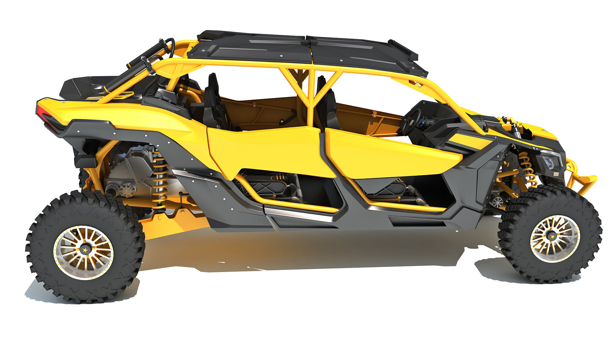 ATV Four Wheeler Buggy 3D model_7