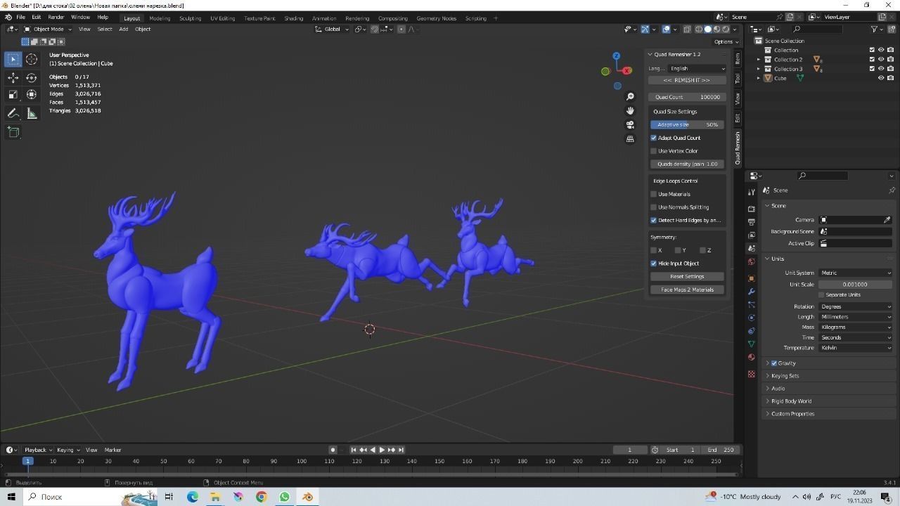 Christmas Deer 3D print model_4