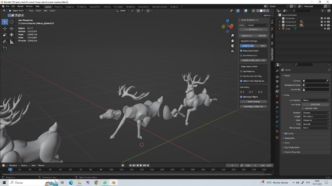 Christmas Deer 3D print model_3